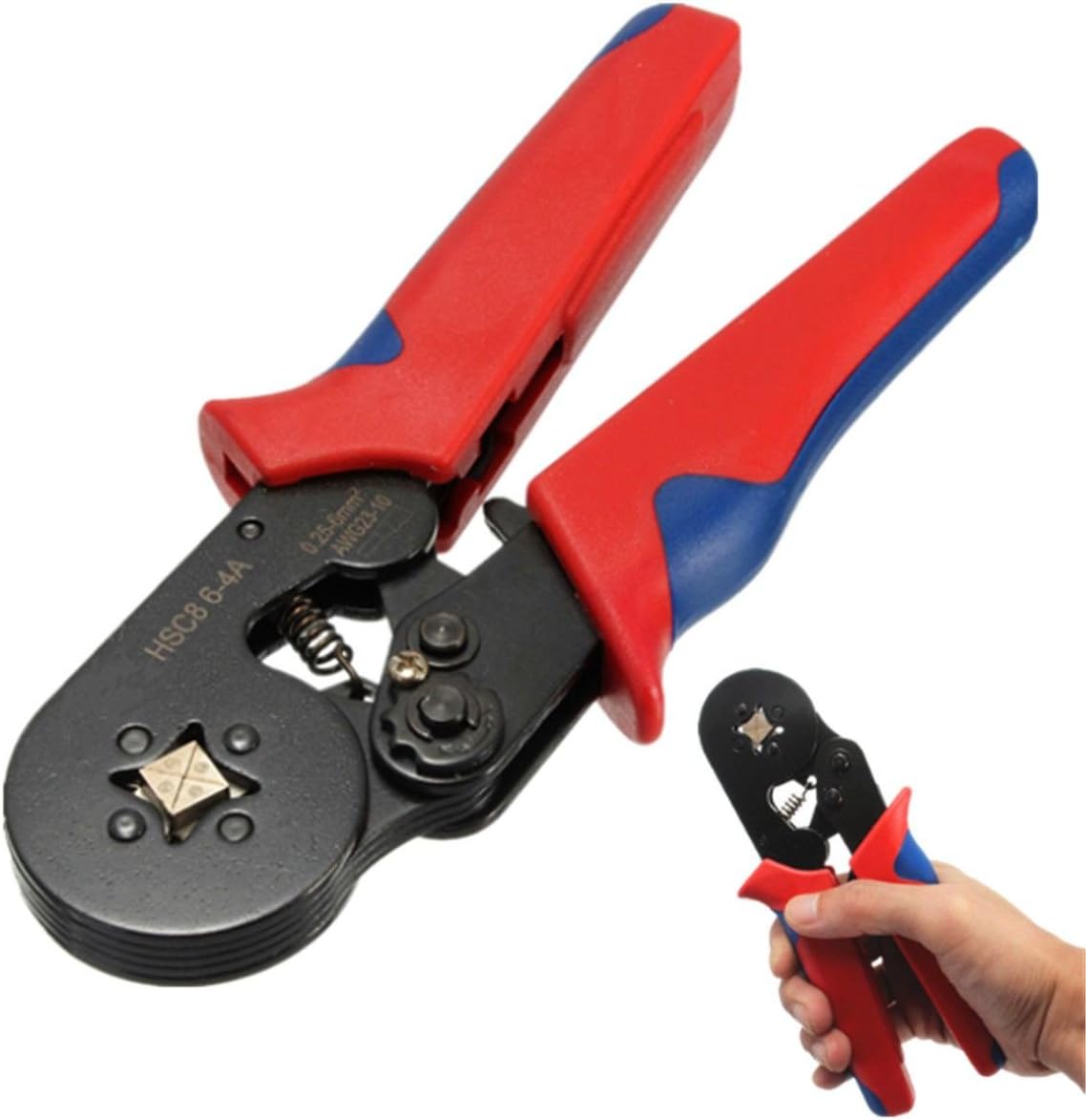 Crimpers Self Adjusting Ratcheting Ferrule Crimper Plier HSC8 6-4A 0.25-6mm² AWG23-10