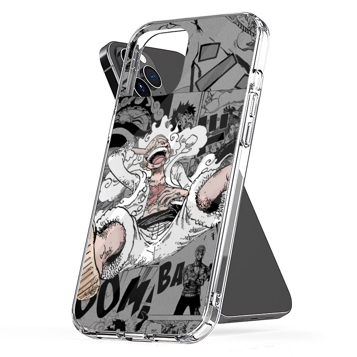 Phone Case Luffy TPU Gear Cover 5 Shockproof Accessories Protect Compatible with iPhone 11 Pro Max Ultra Transparent