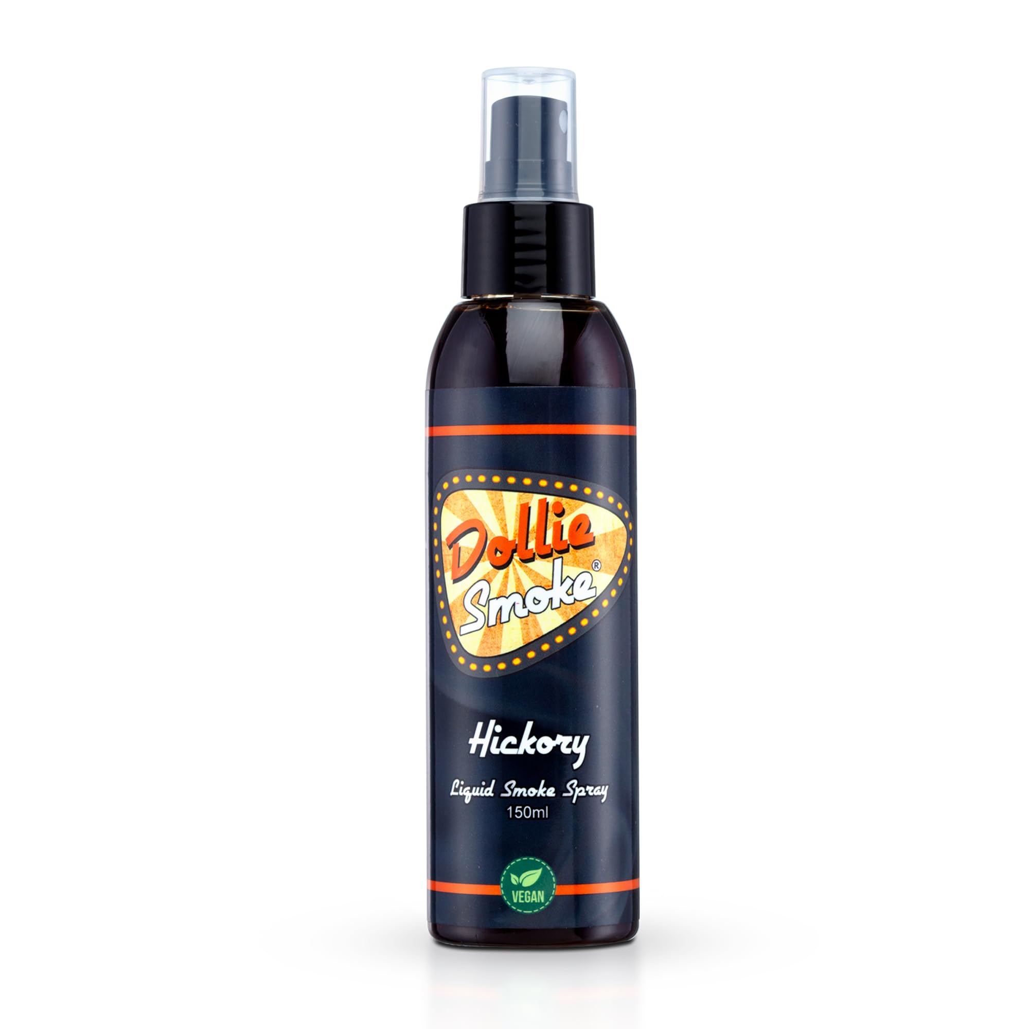 Dollie Hickory Liquid Smoke Spray 150ml - Flüssigrauch Vegan, verleiht Ihren Gerichten ein authentisches Raucharoma und einen rauchigen Grillgeschmack