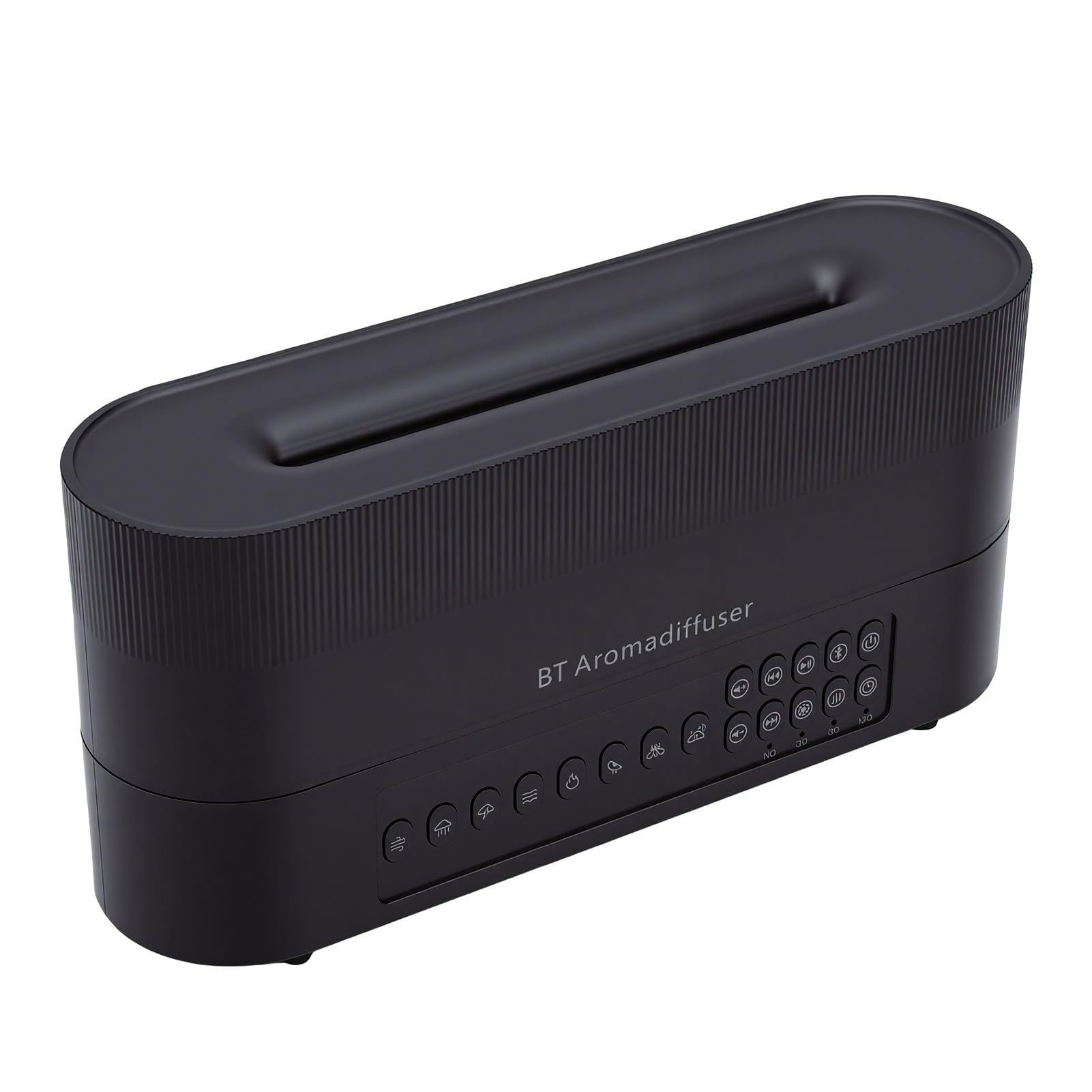 BRRNOO Umidificatore Diffusore Olio Essenziale 260ML, Macchina del Rumore Bianco, Altoparlante Bluetooth con Timer Spegnimento Automatico per Camera Da Letto Ufficio