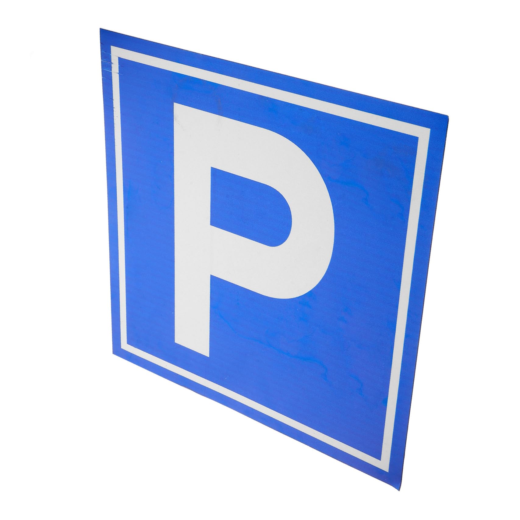 Cabilock Cartello Parcheggio P Simbolo in Lega di Alluminio, Segnaletica di Sicurezza Blu ad Alta Visibilità per Parcheggi e Aree Private