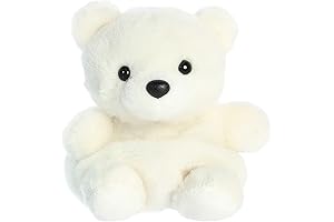 Aurora® Adorable Palm Pals™ Puck Polar Bear™ Stuffed Animal - Palm-Sized, On-The-Go Fun