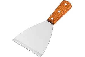 Super Z Outlet Stainless Steel Blade Grill Scraper: A Culinary Master's Tool for Pristine Griddles