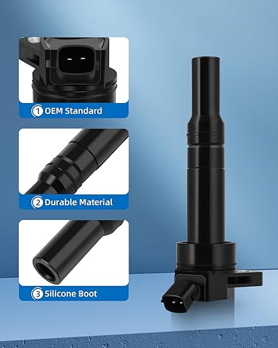 Vista 131 de ECCPP DG500 6 bobinas de encendido con 6 bujías de iridio 3951 para Ford para Mazda para Mercury 500 Freestyle para Mariner Taurus Escape Tribute