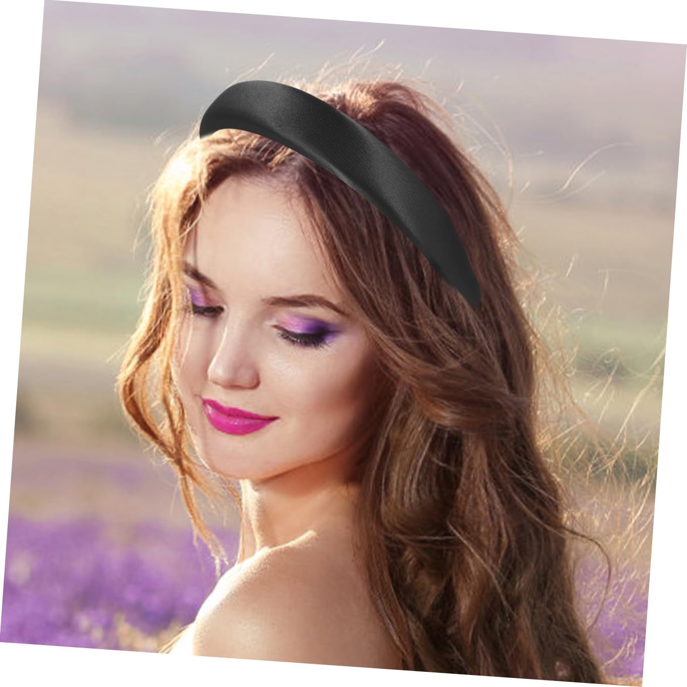 5pezzi Fascia Padded Satin Per e Ragazze Accessorio e Versatile Per Make-up Sport Boho