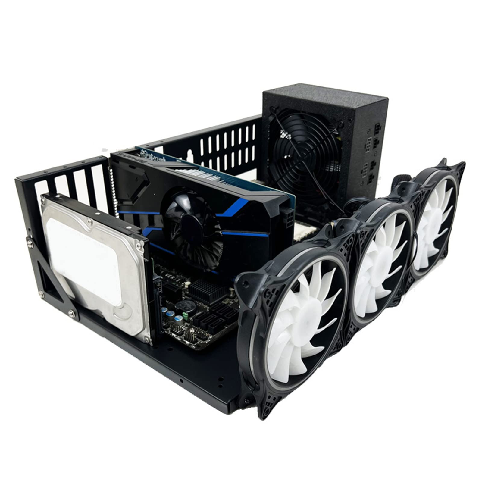 Piastre in acciaio arrotolate Miner Rig Alloggiamento GPU Mining Frame