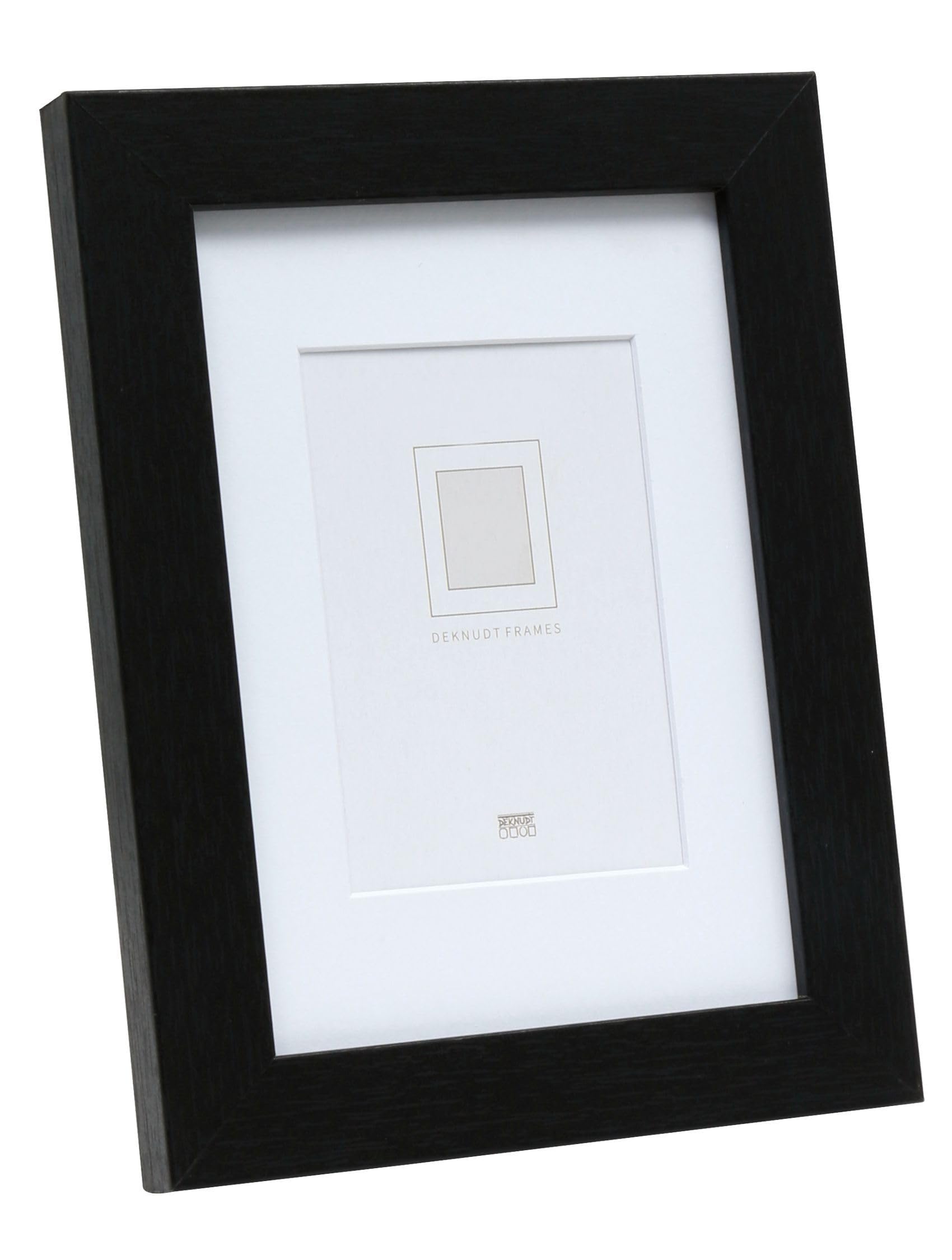 Deknudt S66KF2P1_40.0x50.0 - Marco de Fotos (Madera, 40 x 50 cm), Color Negro