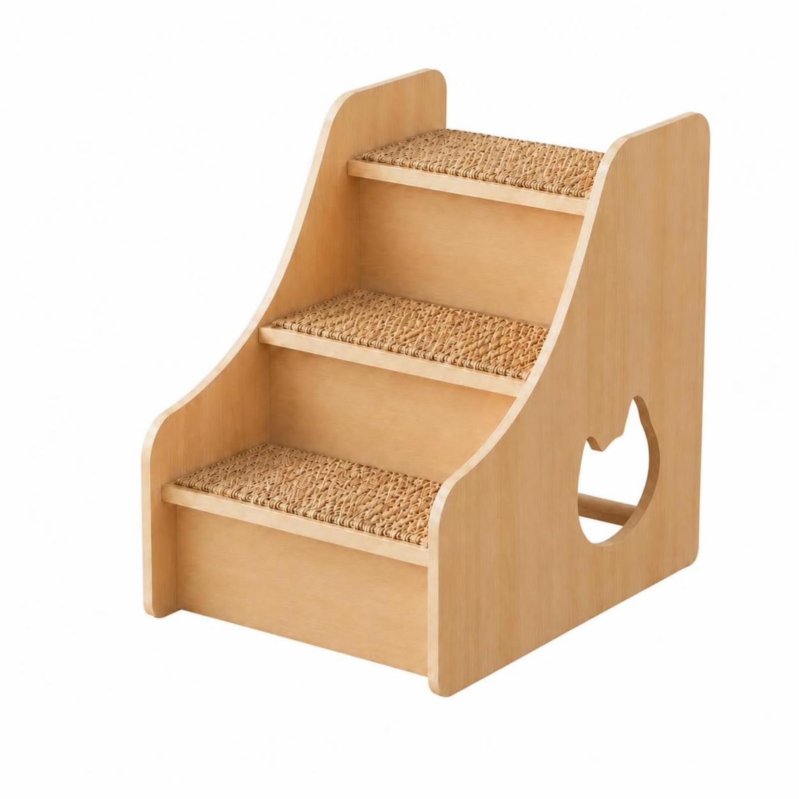 Scaletta per Letto Robusto, 30 Cm X 46 Cm X 40 Cm | Superficie Antiscivolo Intrecciata, Scaletta per Cani, Robusta, Soggiorno