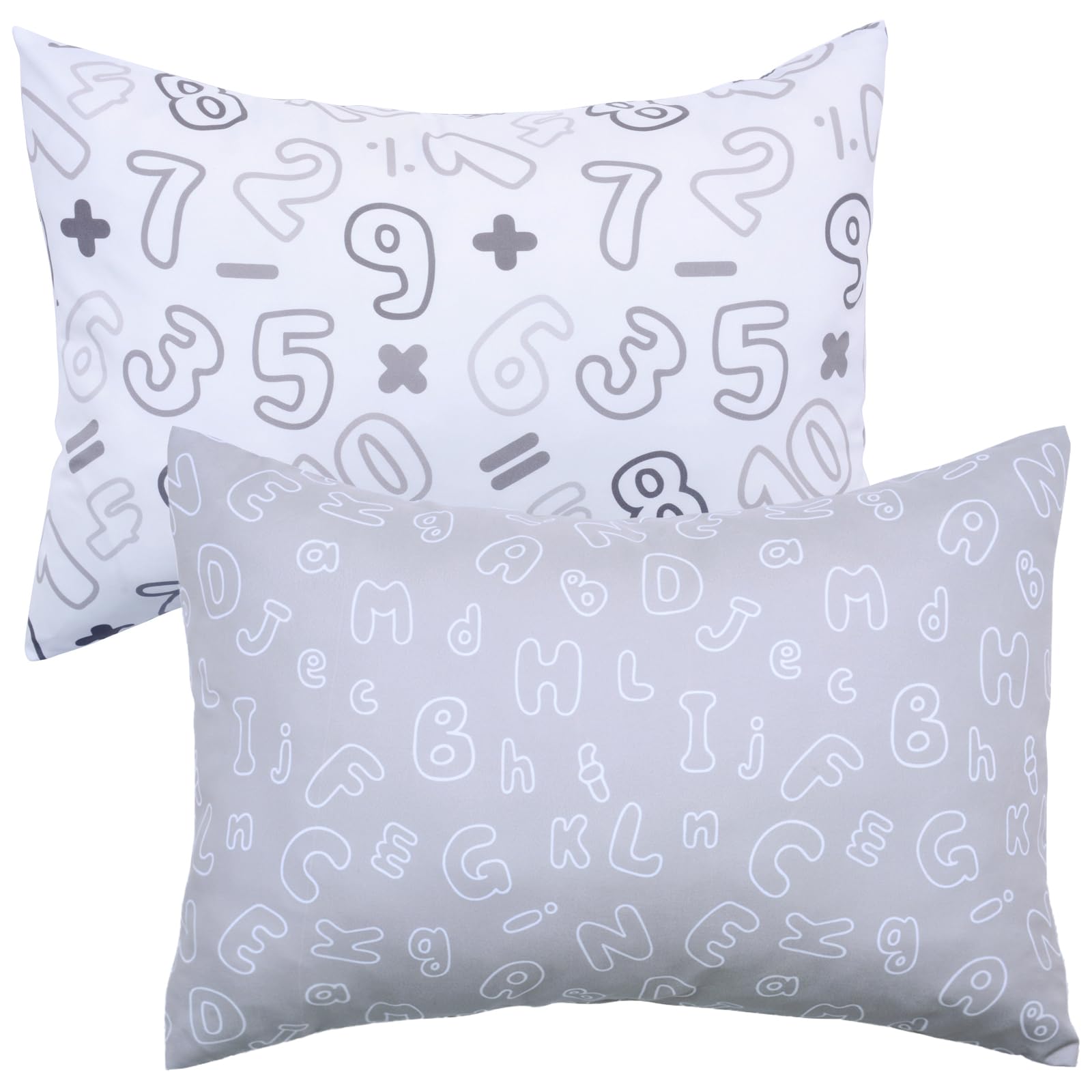 UOMNY Toddler Pillowcases for Boys Grils 13X18 Neutral Baby Pillowcase 2 Pack