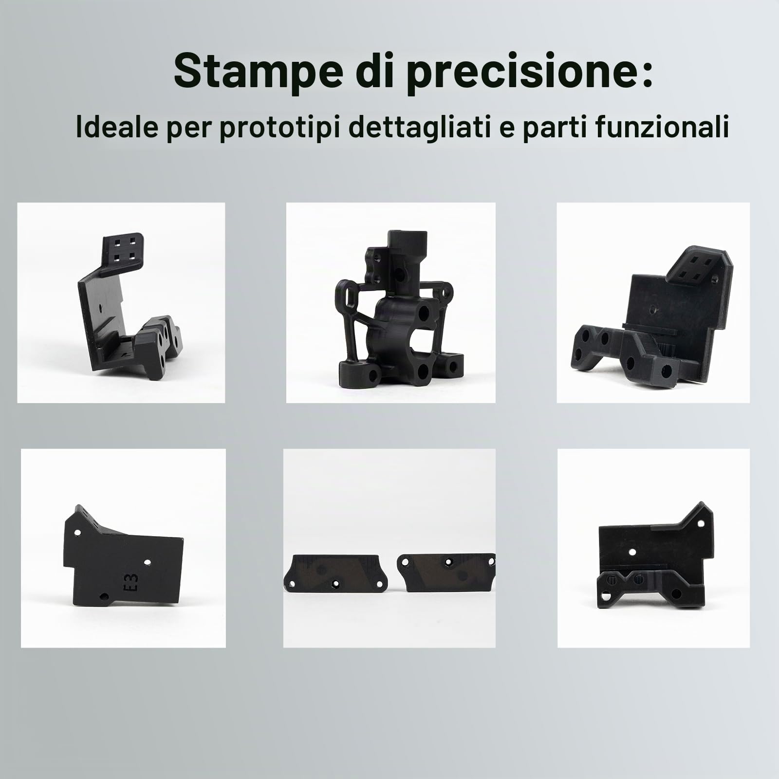 Siraya Tech Blu lava black: resina di stampa 3D di classe PC super dura | alta resistenza, alta risoluzione, stampa funzionale, resina di stampa ingegneristica per stampanti LCD/DLP (1 kg)