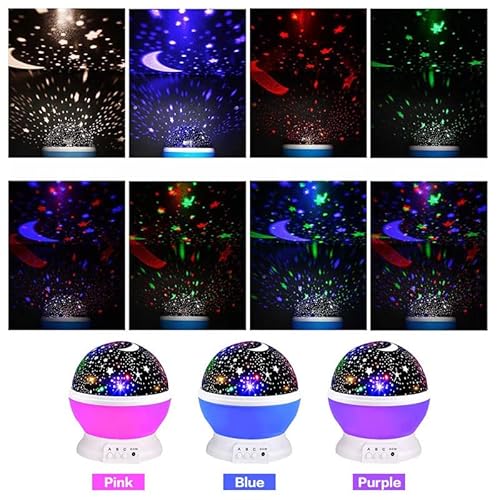 Smart data LUMINARIA ABAJUR GIRA PROJETOR ESTRELAS LED STARRY NIGHT RGB Led estrelado luz da noite p