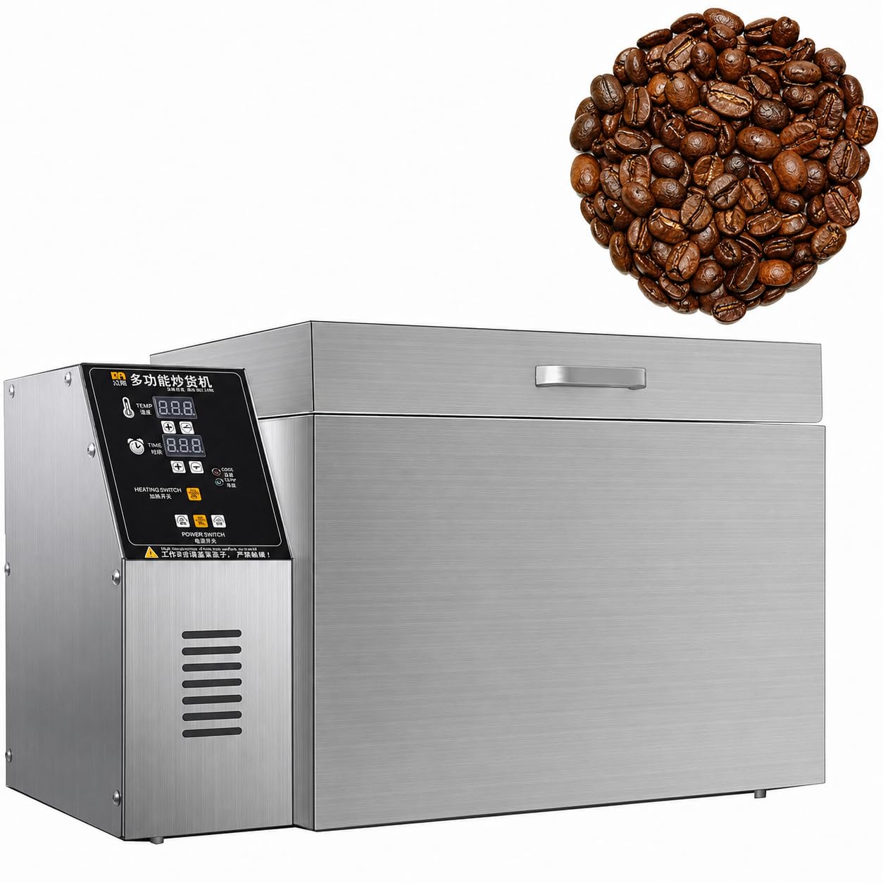 Commercial Drum Roaster for Coffee Beans and Chestnuts with Timer Type5