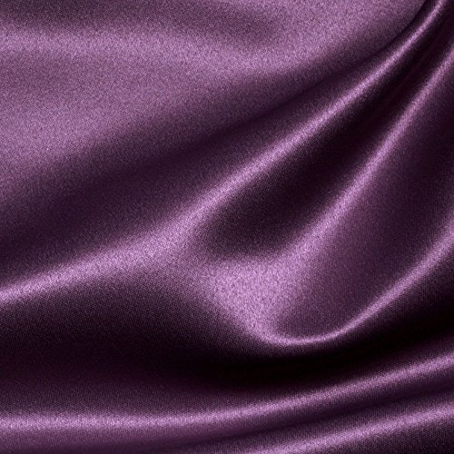 Soie de luxe hollandaise aubergine 43 momme au mètre pour haute couture