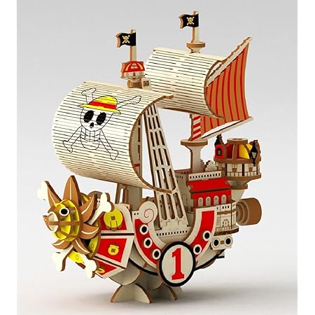 Amazon エーゾーン 木製立体パズル Wooden Art Ki Gu Mi ワンピース サウザンド サニー号 木製パズル おもちゃ