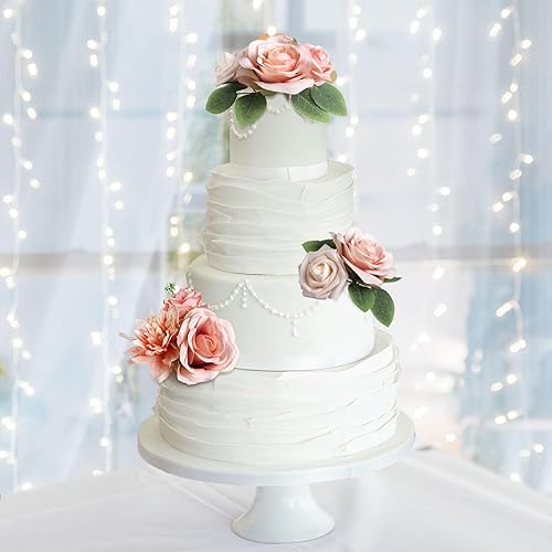 Miniatura 3 de Juego de flores artificiales, flores combinadas para bricolaje, ramos de boda, centros de mesa, arreglos de fiesta, baby shower, decoración del hogar