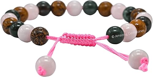 Miniatura 179 de Natural Healing Crystal Bracelet for Women - Mens Bracelet Energy Balancing Gemstones Set - Adjustable Stone Bead Bracelet for Men and Women - Anger