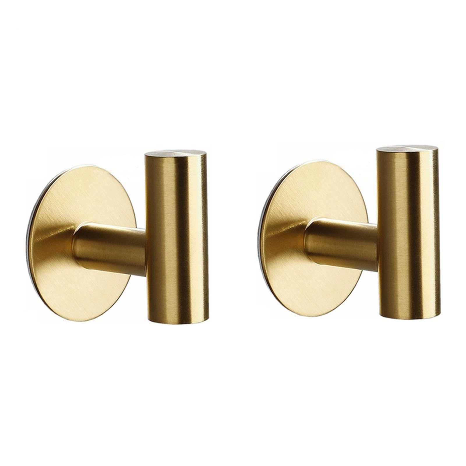 Suodebyy Gold 2Pcs Coat Hooks Wall Mounted Coat Hooks For Bathrooms Wall Mount