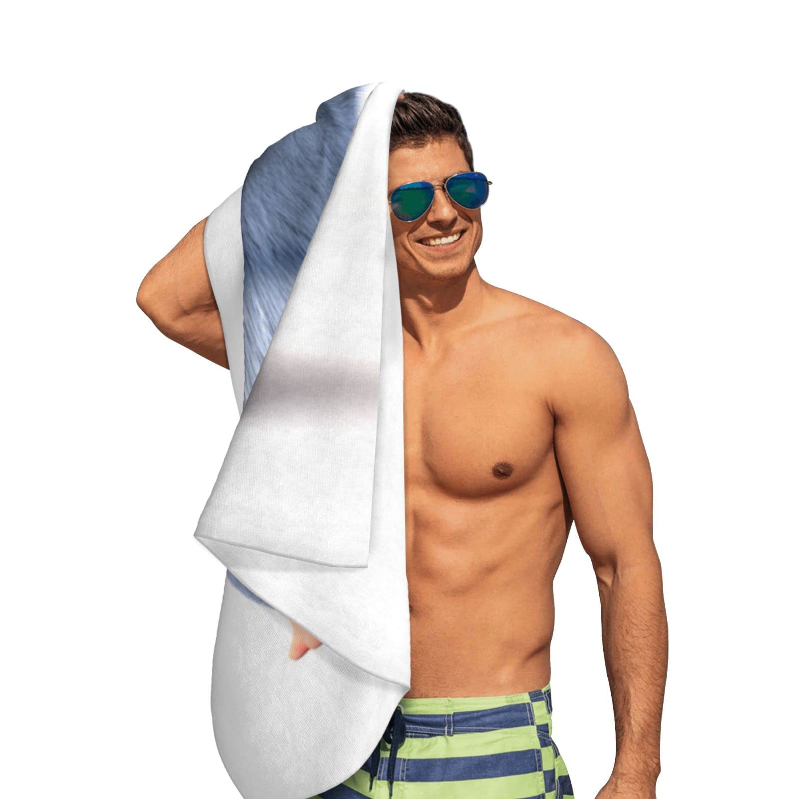 Amazon｜グリジーとレミングス バスタオル Tabodi 速乾ビーチタオル