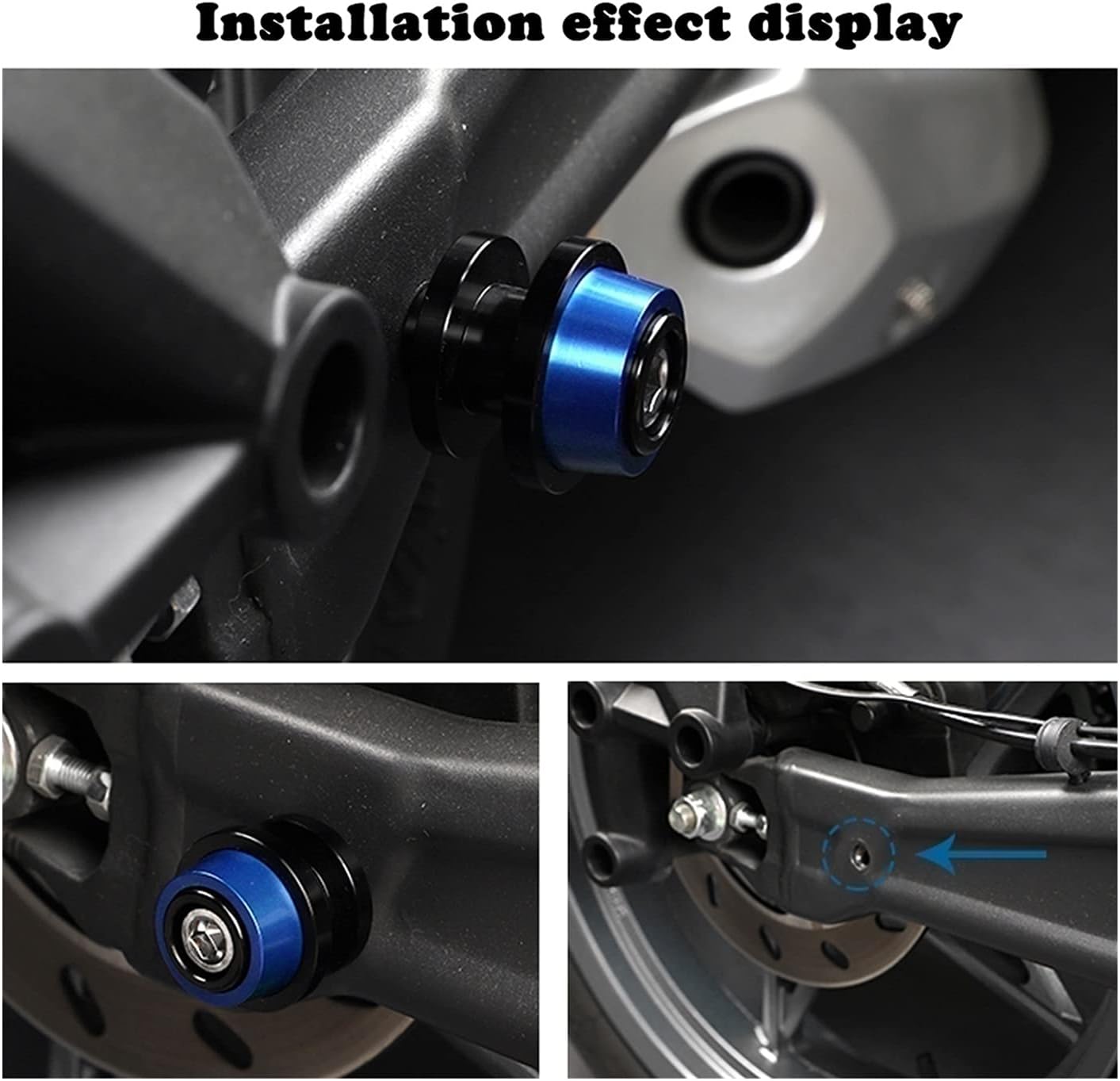 Motorcycle Accessories 8MM Stand Screws Swingarm Spools Slider for Honda VTR1000F VTR1000 F Firestorm 1998-2005 2004 Swing Arm Bracket Screw (Color : OneColor)