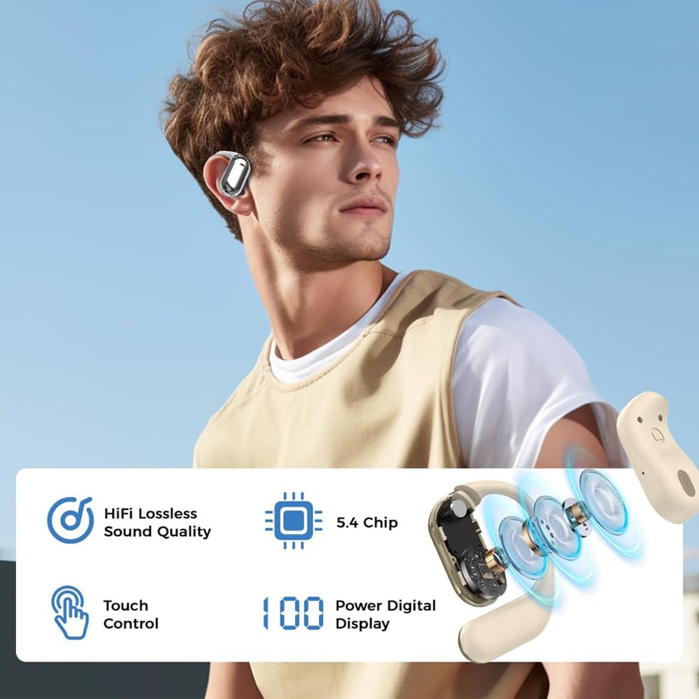 Ecouteur Traducteur Instantané sans Fil IPX5 Étanche Bluetooth Réducteur de Bruit pour Voyage