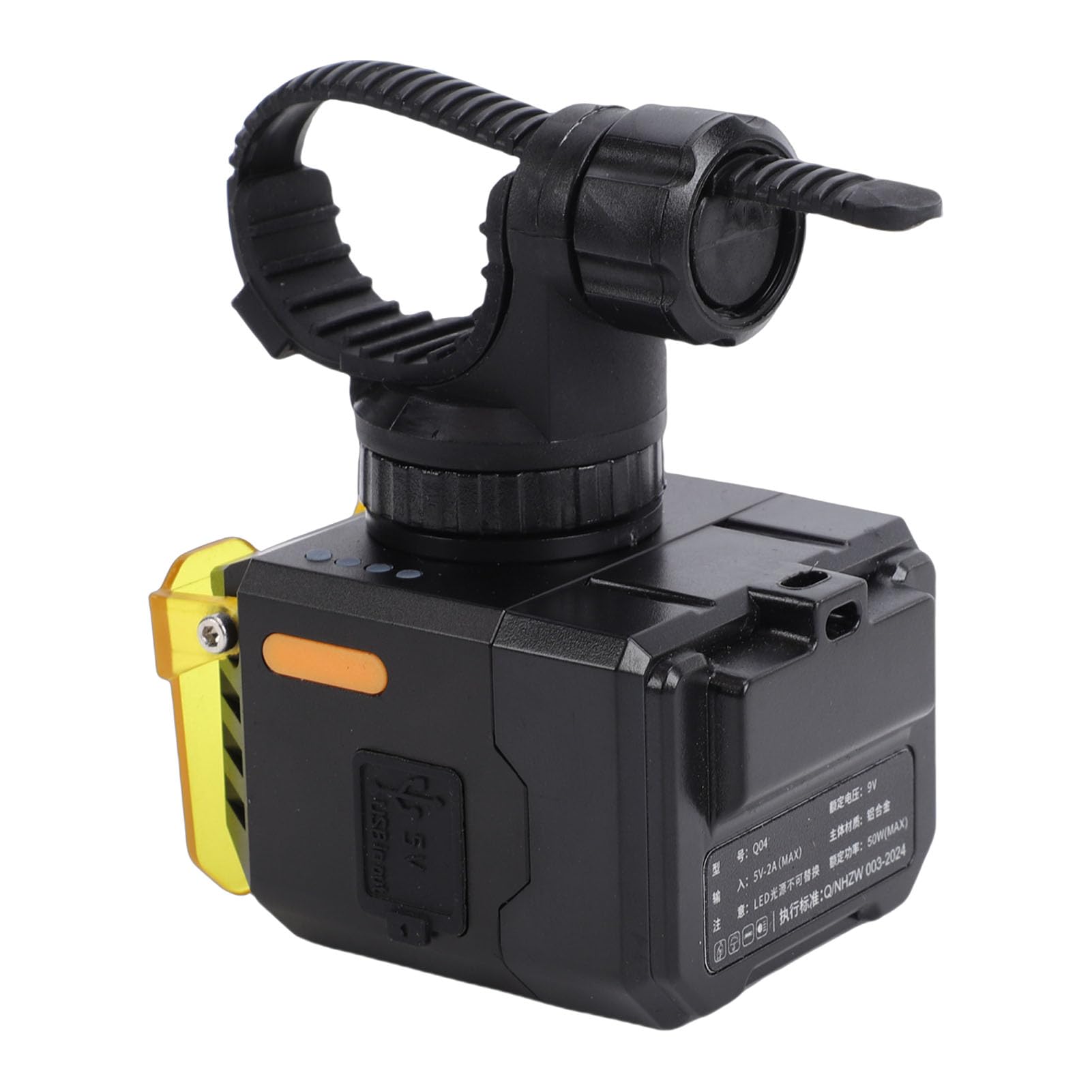 Bediffer Luce per Bici Ultra Luminosa IPX5 Impermeabile Tipo C Faro per Bicicletta a Ricarica Rapida per Guida Notturna 2400lx 3600mAh Design Compatto