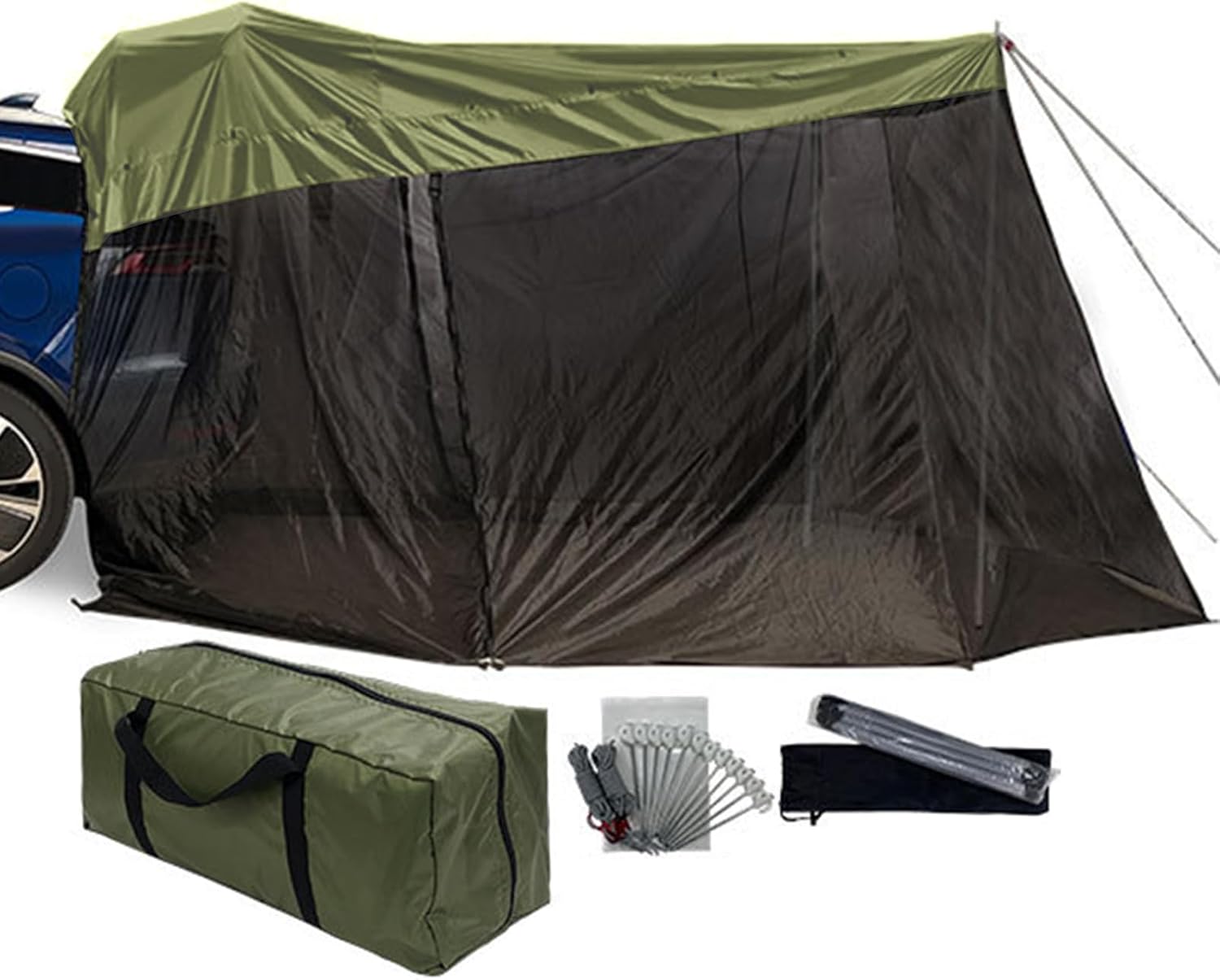 SUV Tents for Camping, Waterproof Anti-UV Awning, 126x78x76.7 Inch Windproof Portable Tailgate Tent for Truck, Vehicle Rear, Hiking, Traveling, Outdoor