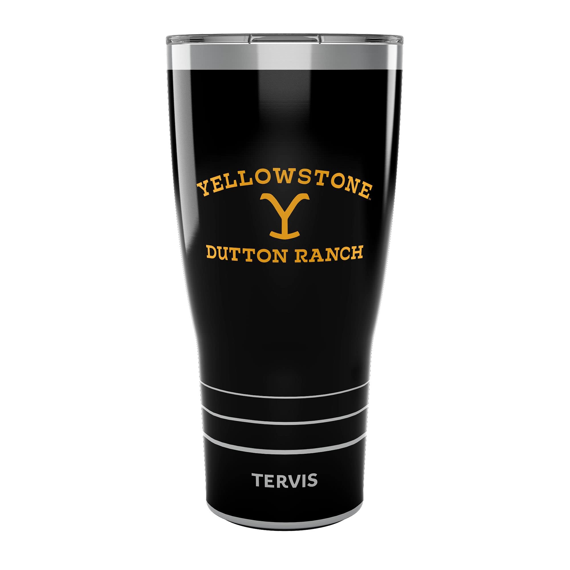 Tervis Traveler Yellowstone Dutton Ranch Triple Walled Insulated Tumbler Travel Cup Keeps Drinks Cold & Hot, 30oz, Stainless Steel