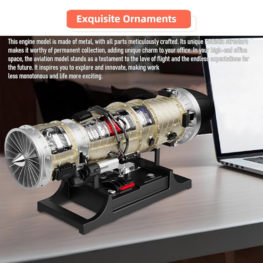 Turbofan Engine Model Kit，1/10 Scale Full Metal Nepal | Ubuy