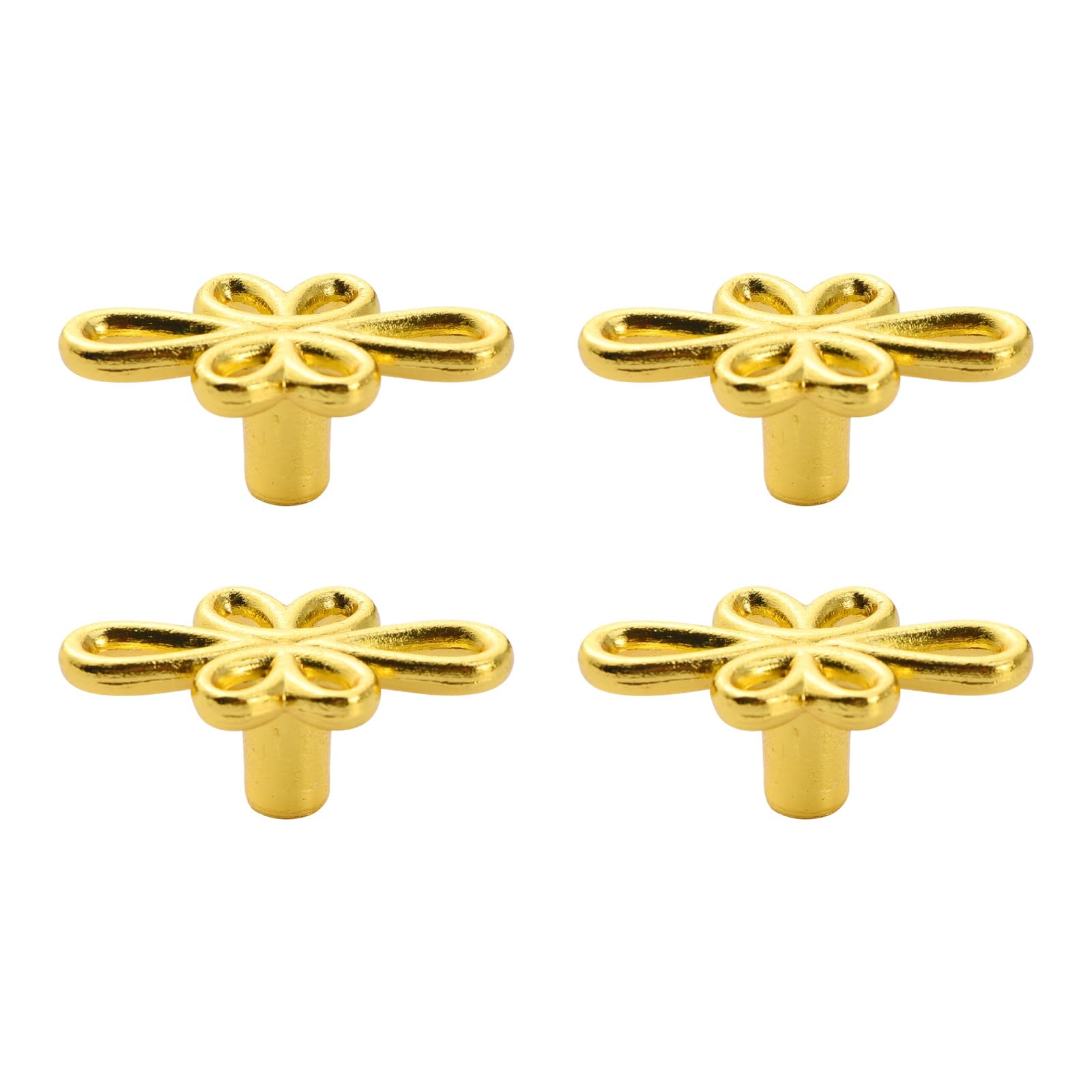 Fexxkg Gold Of 4 Handles Hardware For Drawers Wardrobes Furniture Antique Drawer Handles Set