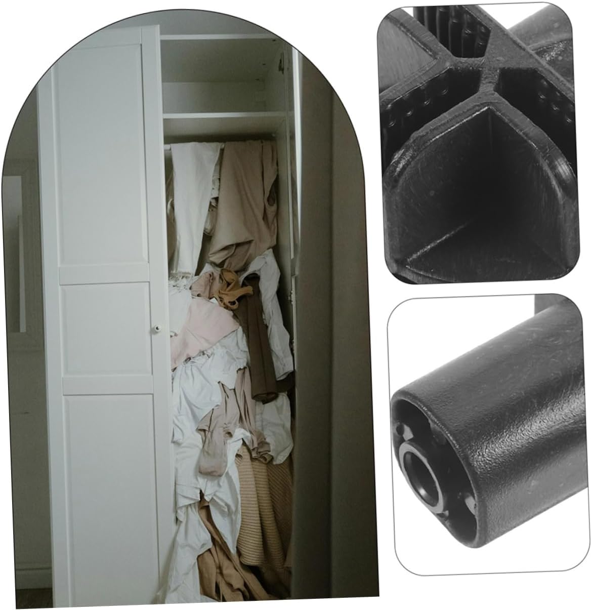 Outanaya 4pcs Modular Shelf Connectors Plastic Connecting Buckles for Easy Installation Closet Wire Cube Storage Systems Lightweight Detachable Design for Household Wardrobes