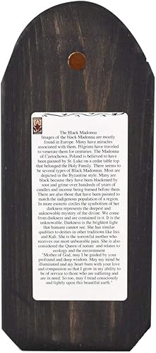 Miniatura 3 de Modern Artisans Placa de pared Madonna Retablo negra, 3.25 x 7.3 pulgadas