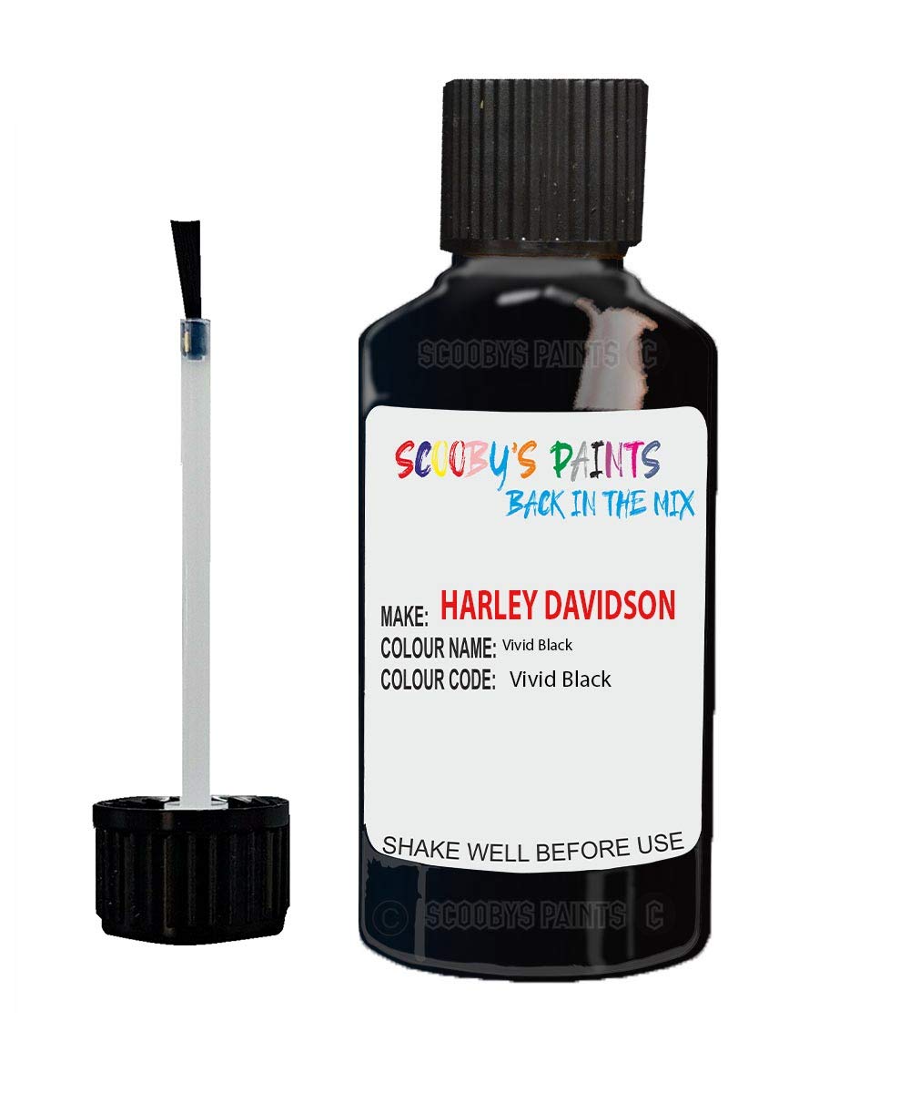 Gift Plaques Uk Black Scobby Paints Motorbike Scratch Repair Touch Up Paint 20Ml Compatible With Harley Davidson Vivid