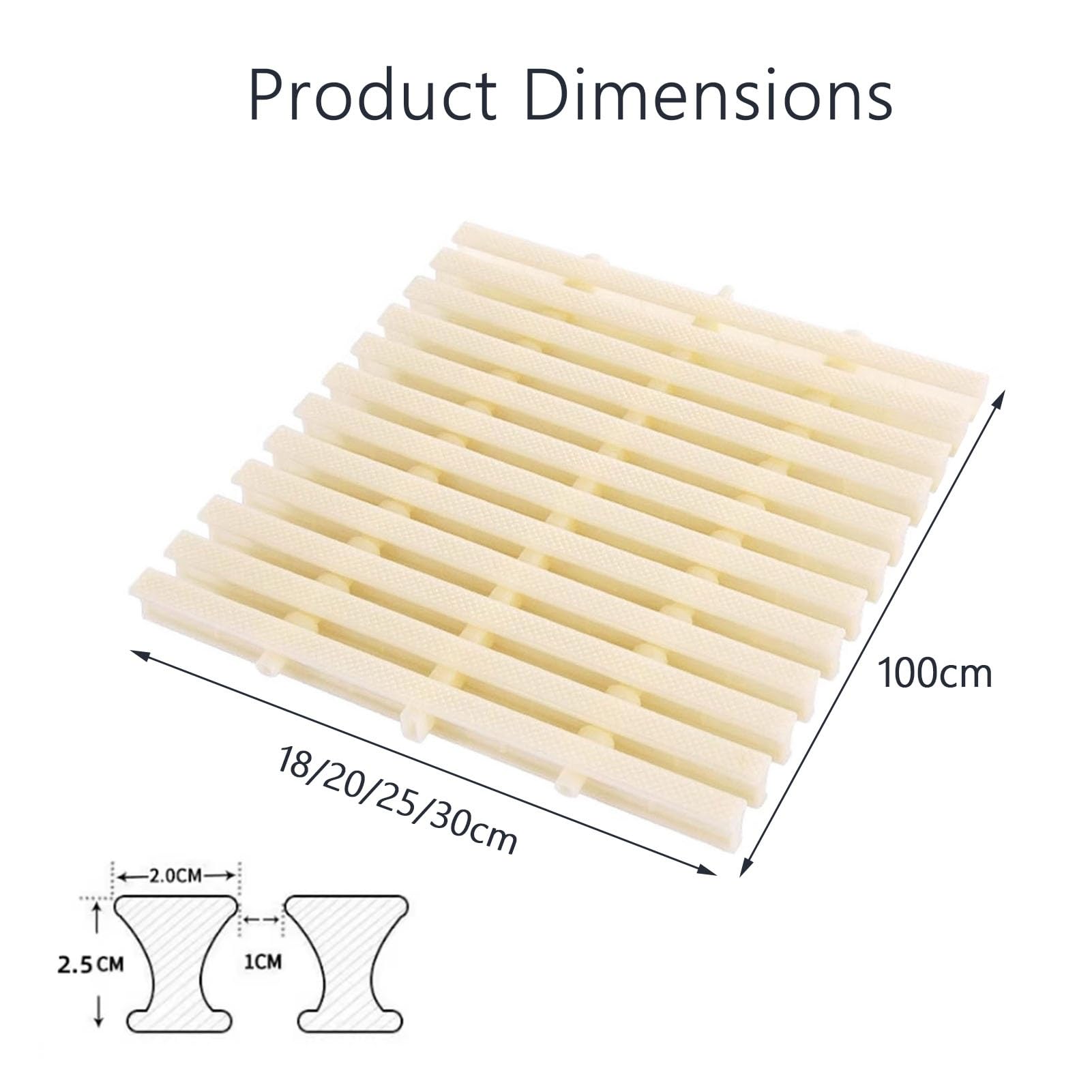 Genérico Rejilla de desagüe para Piscina - Tapa de plástico de 3 Orificios, Rejilla Antideslizante para Ducha, Resistente (soporta hasta 250 kg), 30 cm, Juego de 2 para Uso Interior/Exterior.