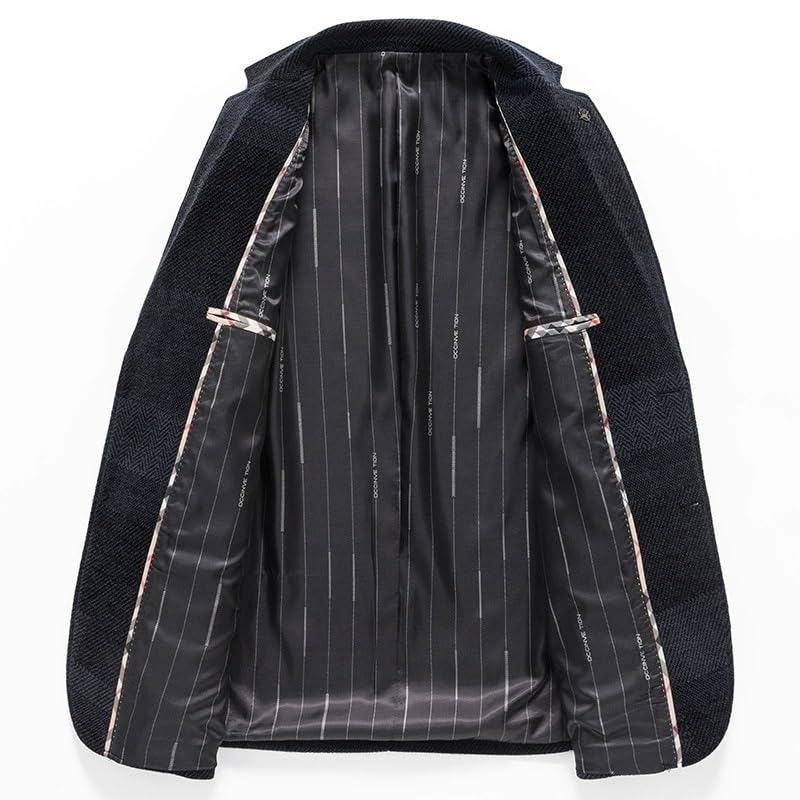 Men's Thick Slim Fit Casual Korean Autumn Winter Trendy Sport Coat for Business Daily Wear3