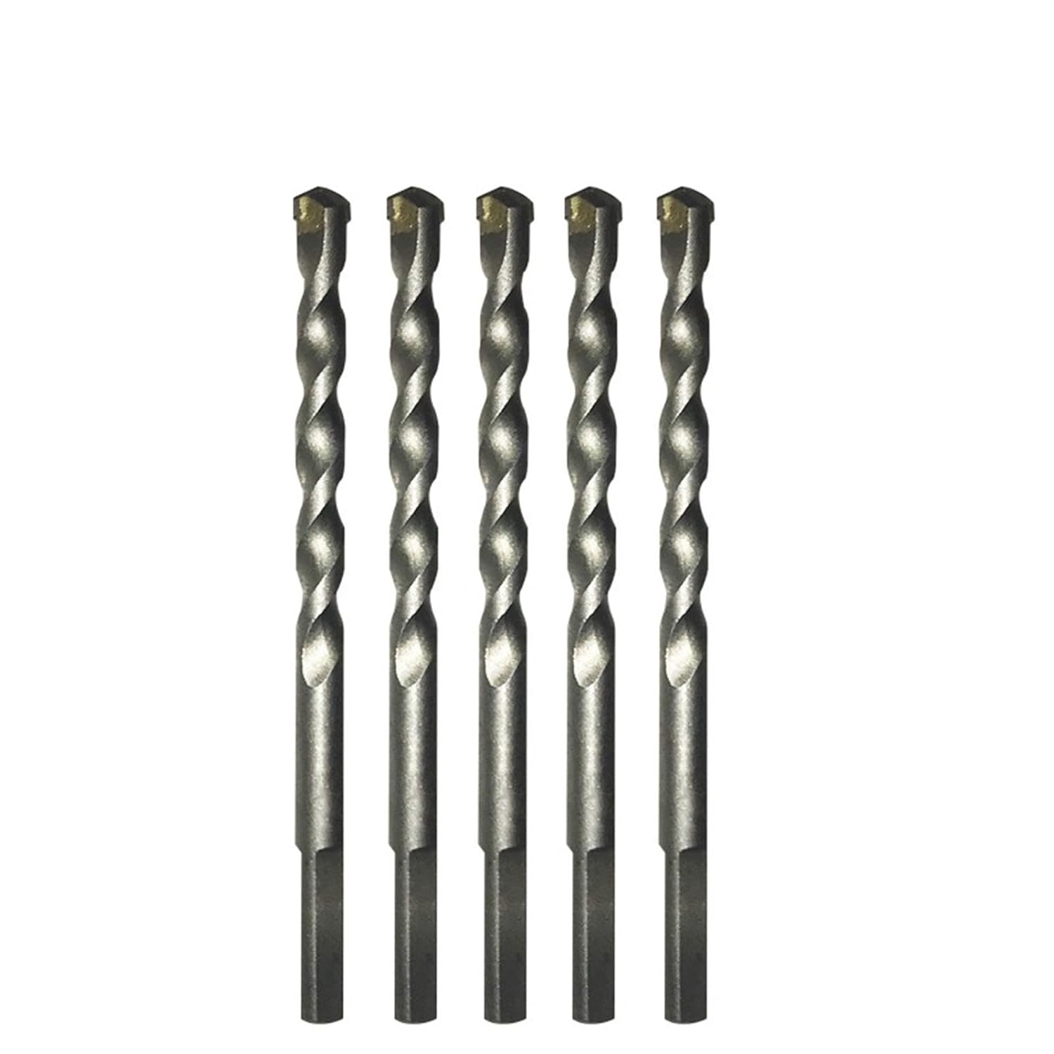 1/5Pcs Concrete Masonry Drill Bits Set 3/4/5/6/8/10/12/14/16mm Ceramic Tile Brick Cement Rock Carbide Tipped Drill Bit(10mm(5PCS))