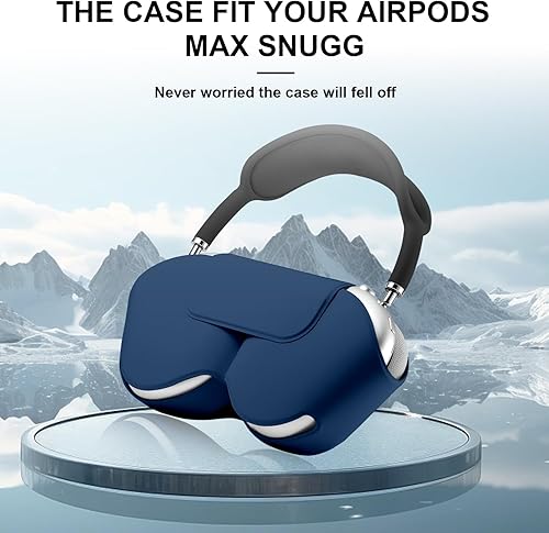 Vista 3 de Maxjoy para Apple Airpods Max Funda inteligente y protectora de cuero PU suave, accesorios con modo de sueño para Airpod Max, estuche de viaje A