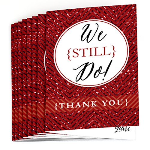 Big Dot of Happiness We Still Do - 40th Wedding Anniversary - Party Thank You Cards (8 count)