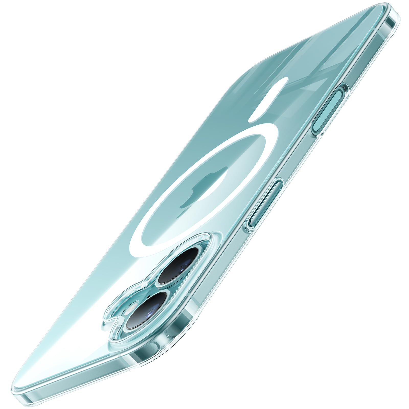 TORRAS Ultra Dünn für iPhone 16 Hülle für MagSafe [Nr. 1 Magnetkraft] Handyhülle iPhone 16 Stoßfest Kratzfest & Samtiger Griff Slim Hülle iPhone 16 Case Transparent