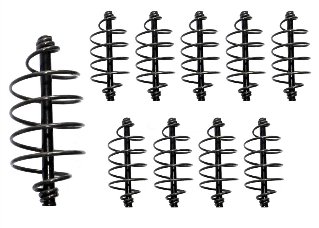 10pcs Carp Spring Inline Bait Fishing Feeder 0.2oz / 5g Coarse Fishing Tackle