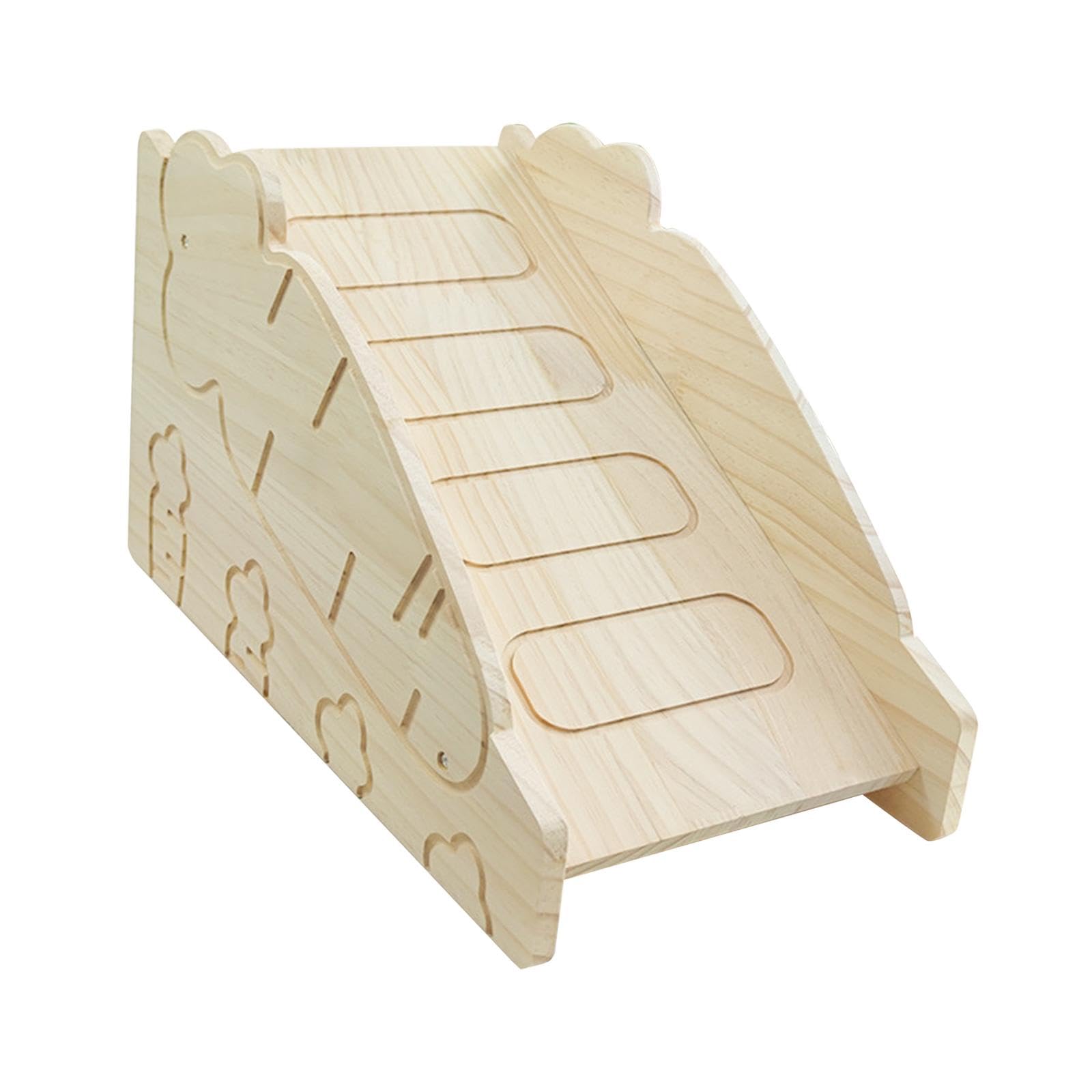 Nido para Dormir de Madera, Refugio para hámsteres y Conejos, Juguete Interactivo, Style H