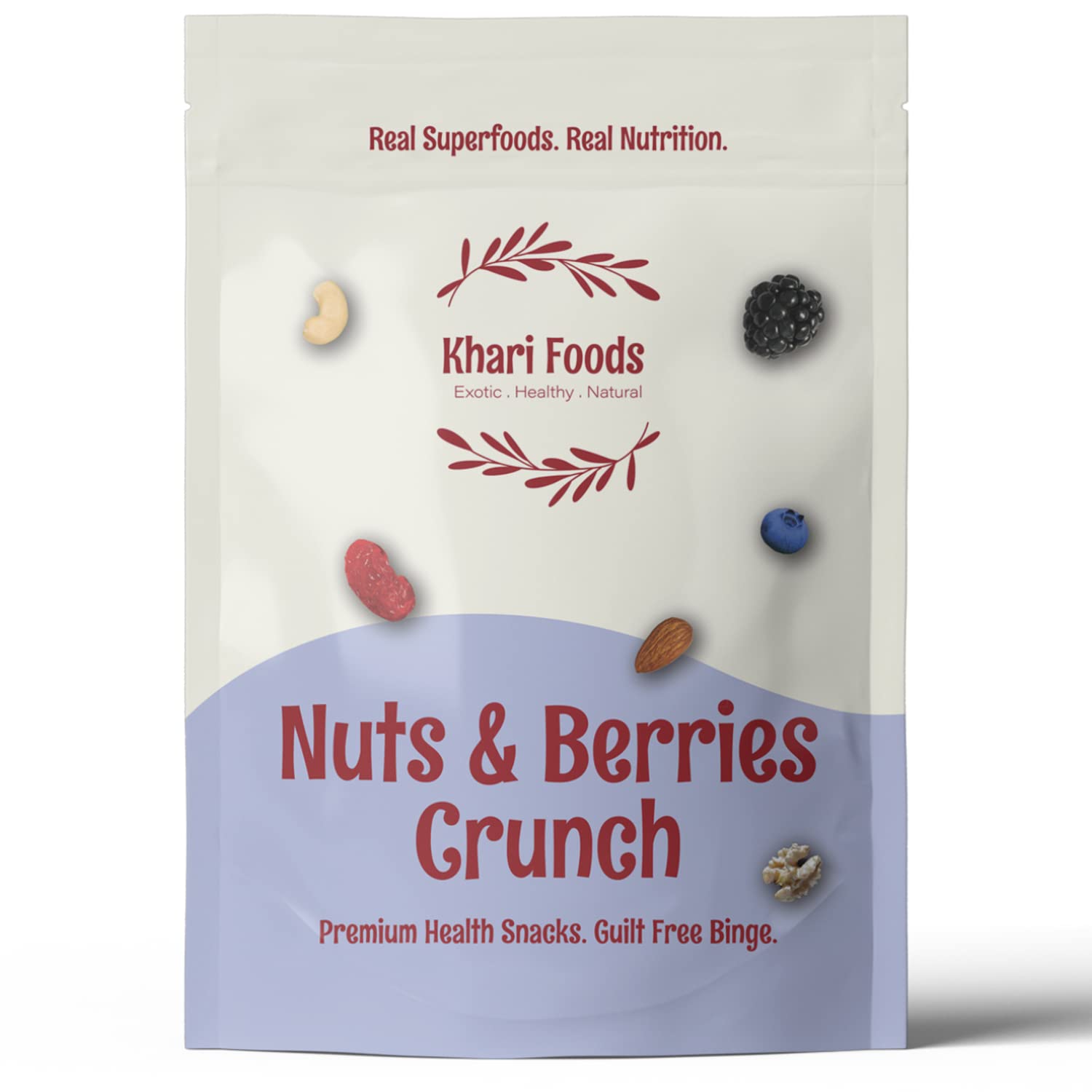 Khari Foods Premium Nuts Berries Crunch, Dry Fruits Trail Mix, Nutritional Healthy Snacks, Goodness of Almonds Cashews, Walnuts, Cranberries, Blackberries, Blueberries, No Oil, No Sugar (400g) (B0CT4186QW) Amazon Price History, Amazon Price Tracker