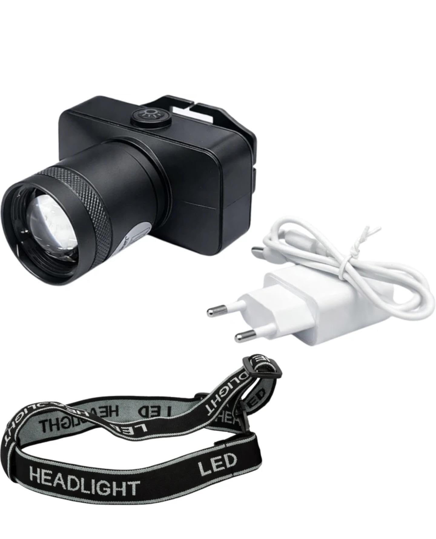RL-M111 Rechargeable Headlamp 200W Dual LED Light, Zoomable Focus Head Torch with Type-C Charging, Long Range Bright Headlight for Trekking, Fishing, Emergency Use-image-37