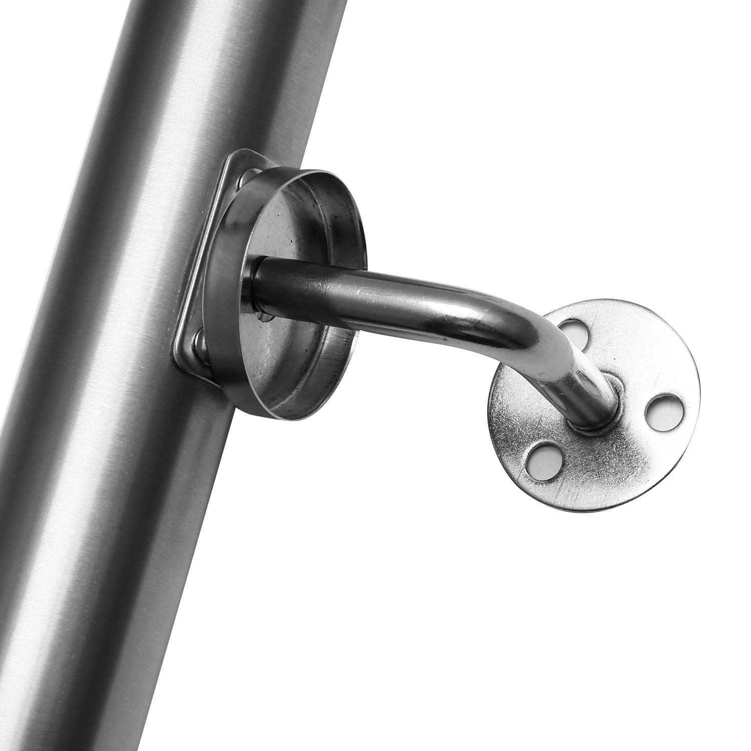 Corrimano In Acciaio Inox Per Scale - 50 Cm, Diametro 42 Mm, Per Interni Ed Esterni - Foto 6