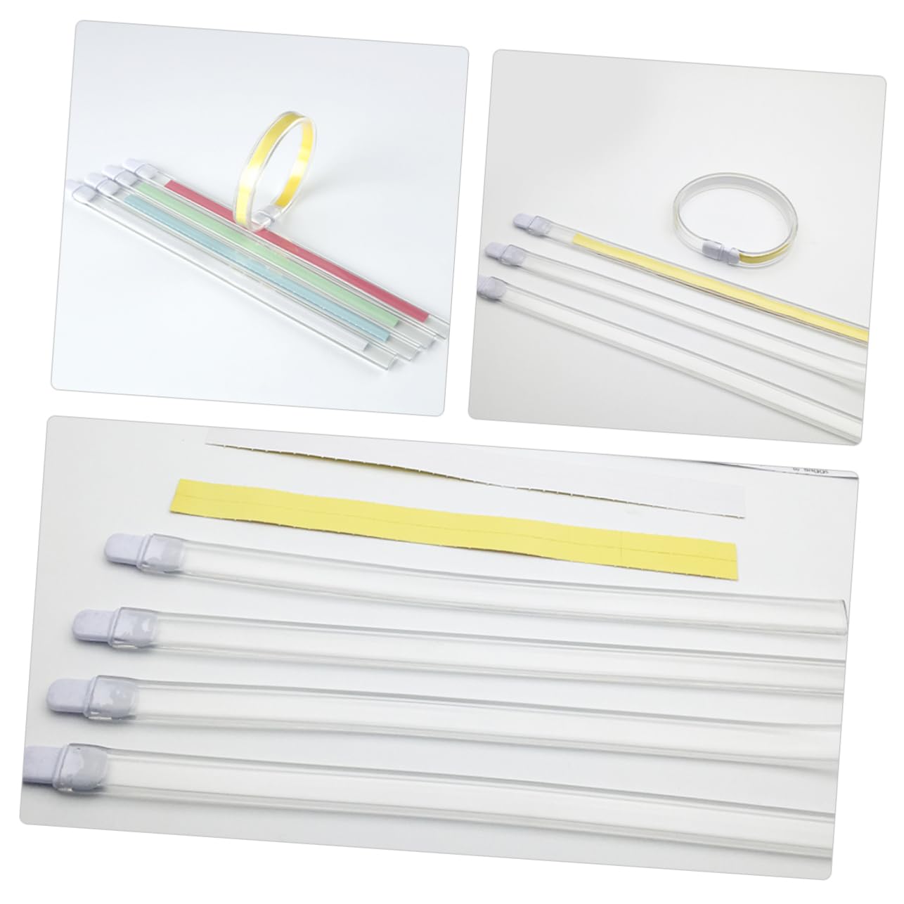 Bracelet D’identification Hospitalier 20 Pièces en Plastique et Papier