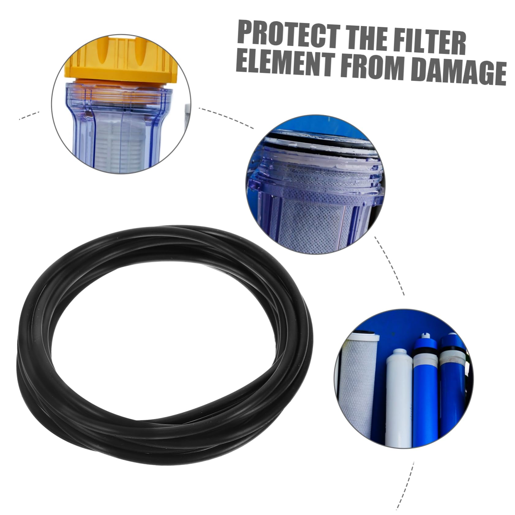 TOPBATHY 5 Set Guarnizioni Per Filtri Acqua Kit Assortito Rondelle Per Purificatore Acqua Resistente All Olio E All Usura Compatibile Con Alloggiamenti Per Filtri E Membrane Ro 10 Pezzi*5