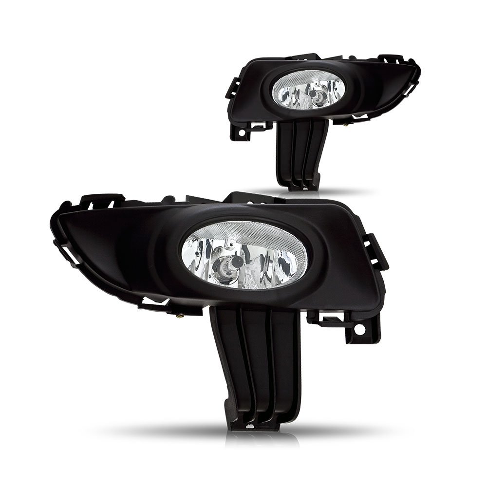 Winjet Compatible with [2004 2005 2006 Mazda 3] Driving Fog Lights + Switch + Wiring Kit