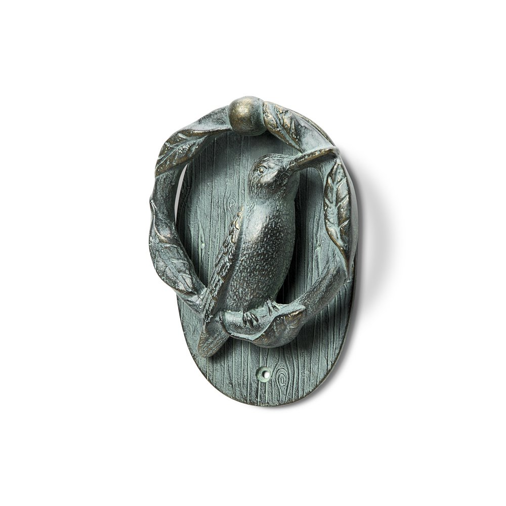 Colibri de porte anti-rouille ornement mural haut de gamme pour jardin suspendu