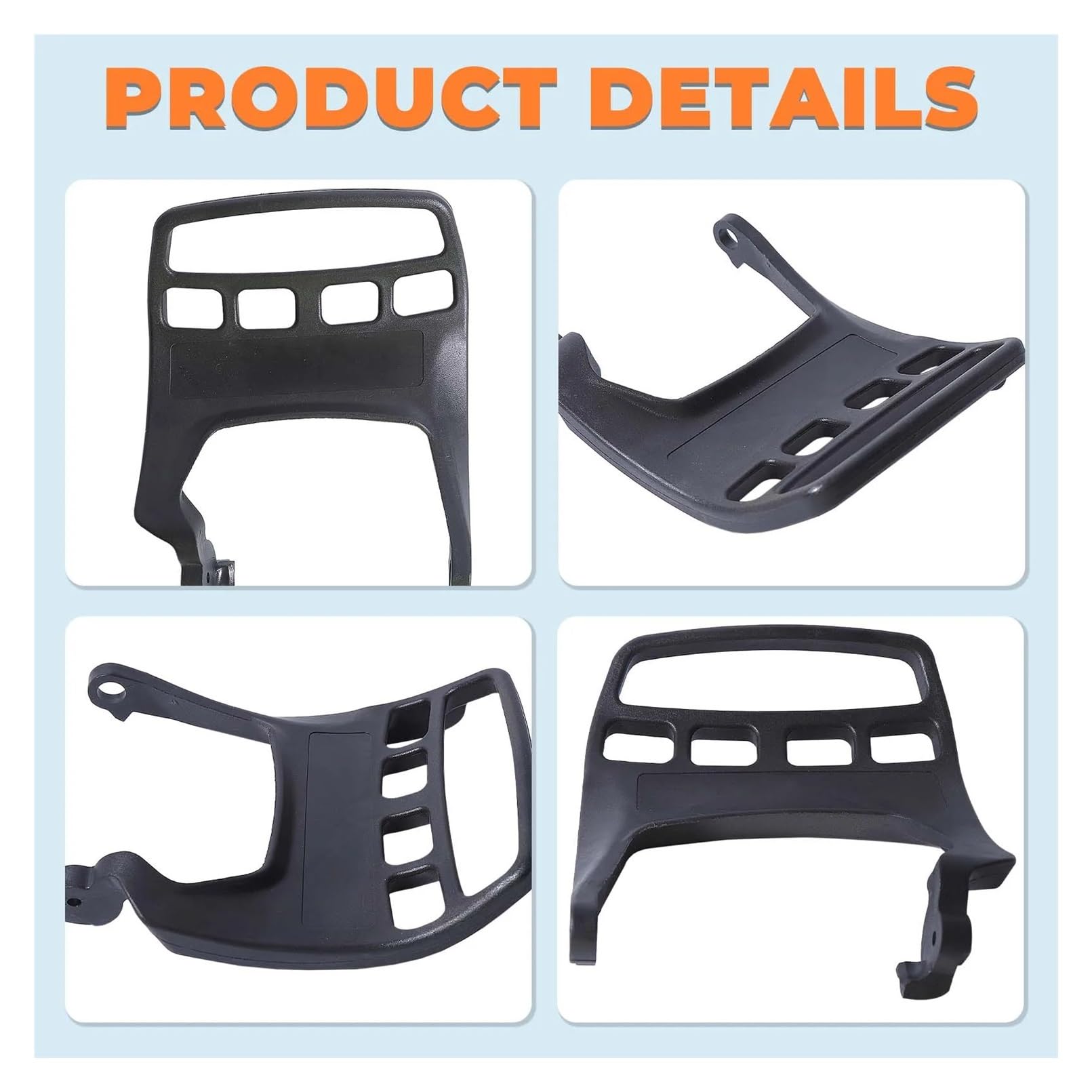 Kit de Receptor de Mango de Freno de Cadena Compatible con Stihl MS271 MS291 MS271C MS291C, Protector de Mano for Motosierra, Mango de Freno con Tuercas de Barra 1141 792 9101