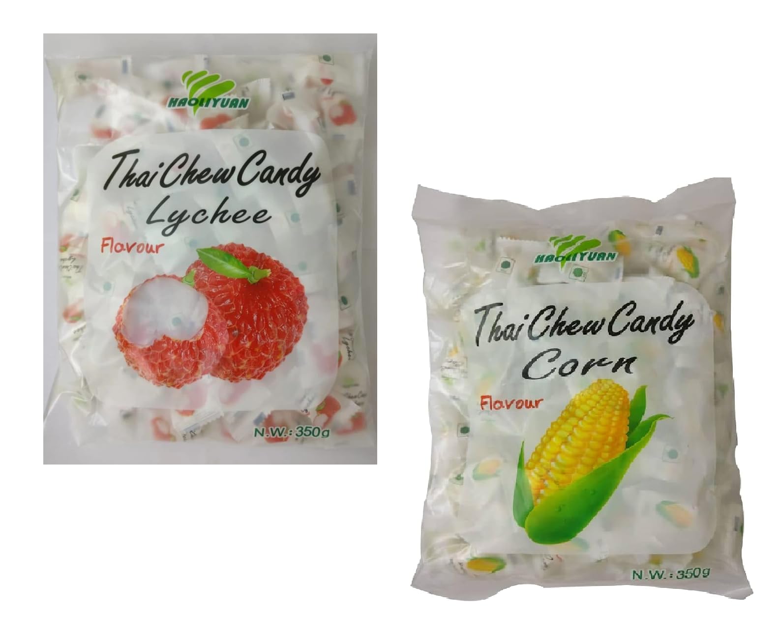 Haoliyuan Thai Chew Lychee Candy and Thai Chew Corn Flavored Candy(2 * 350g) (B0D3HTB8N8) Amazon Price History, Amazon Price Tracker