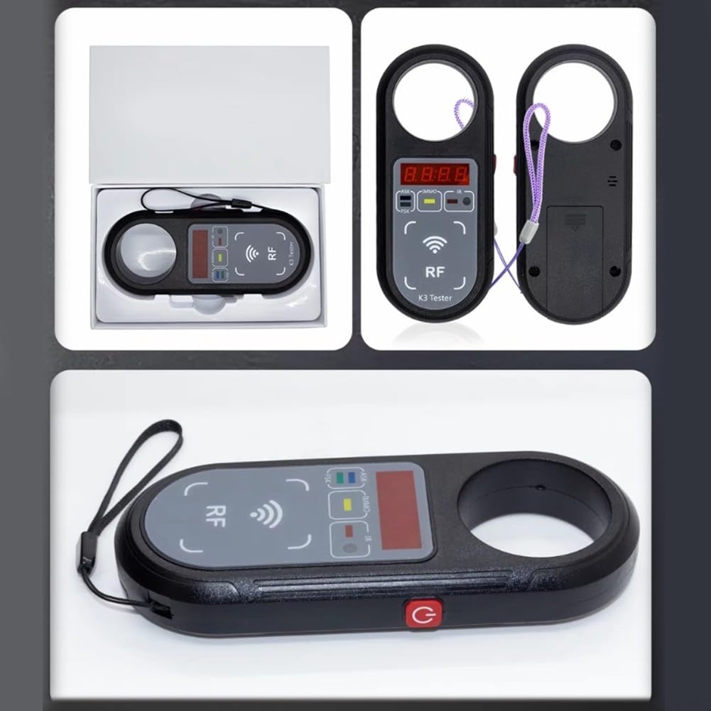 K3 Scanner de fréquence automobile, appareil de test de clé à distance, avec écran LCD, outil de détection de signal infrarouge, gamme 100-999 MHz, pour détection de poignée de porte